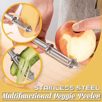 3 in 1 Stainless steel Multifunctional Veggie Peeler (Buy 1 get 1 FREE)