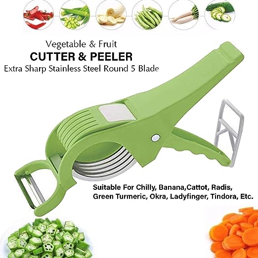 2 in 1 Vegetable Cutter With Peeler