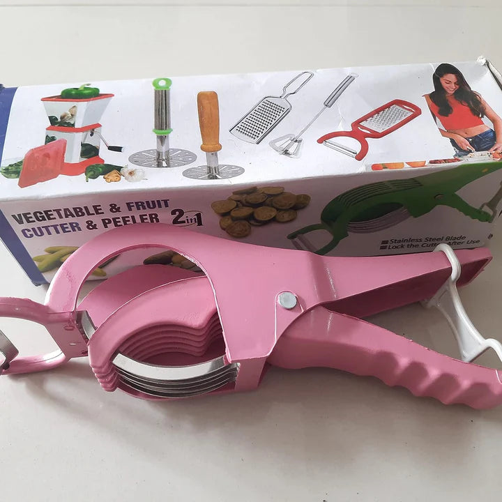 2 in 1 Vegetable Cutter With Peeler