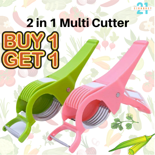 2 in 1 Vegetable Cutter With Peeler