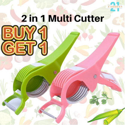 2 in 1 Vegetable Cutter With Peeler